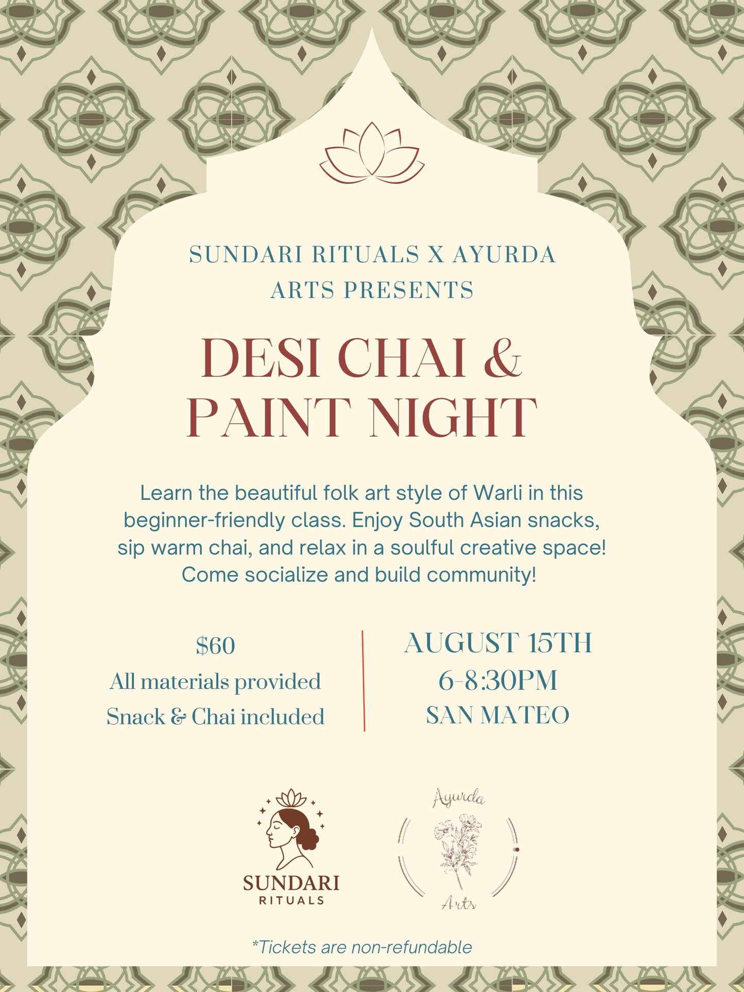Desi Chai and Paint Night